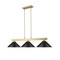Z-Lite Cobalt Billiard, 3-Light, 14.25 In.W x 49.75 In.L x 10 In.H, Modern Gold/Matte Black 152MGLD-MMB - alternate 6